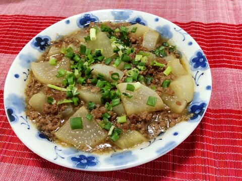 大根とひき肉の和風とろみあんかけ〜